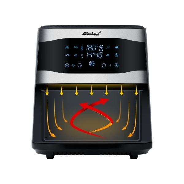 Steba Varmluftsfritös Family 8 L timer 80-200°C STHF8000FAMILY by Steba color Svart