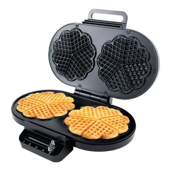 Steba Dubbelt Våffeljärn 2 x Ø16,5 cm, 1400W STWE2 by Steba color Svart