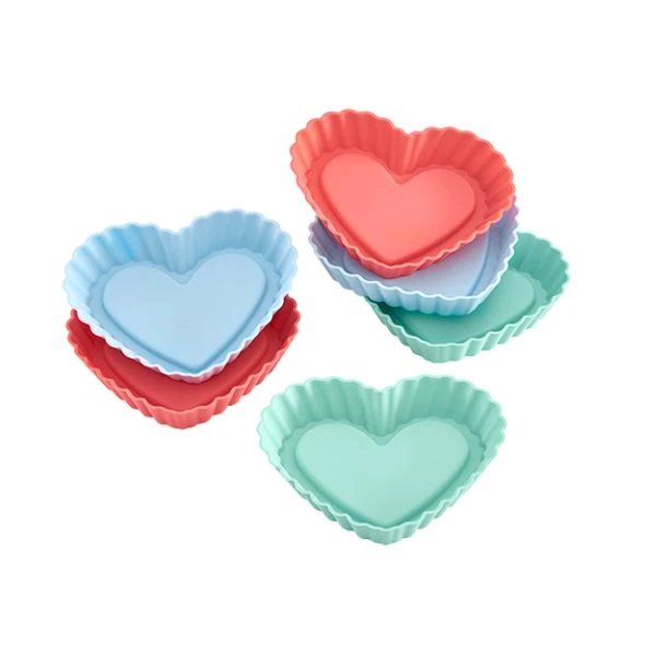 Lurch Flexiform Mini Pajformar hjärtformade 6 st LU83017 by LURch color Svart