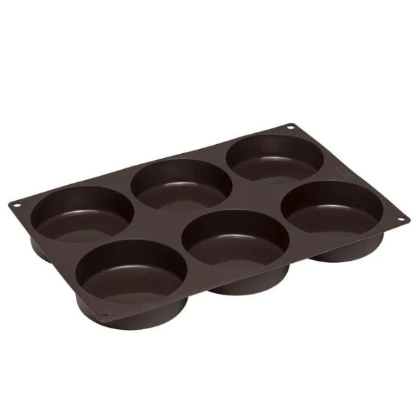 Lurch Flexiform Burgerbun 6 st. Ø10 cm LU85081 by LURch color Svart