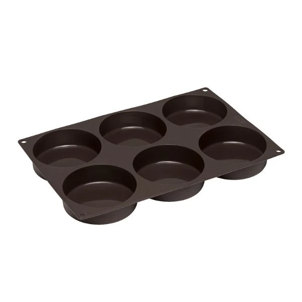 Lurch Flexiform BurgerBun 6 st Ø8,5 cm LU85086 by LURch color Svart