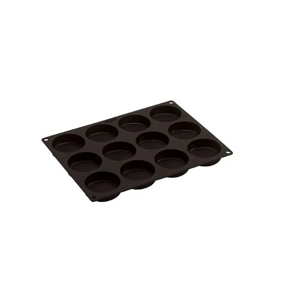 Lurch Flexiform BurgerBun 12 st. Ø6cm LU85087 by LURch color Svart