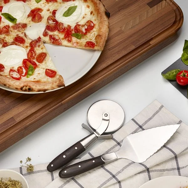 Legnoart TONY'S KEYS, serveringsset för pizza LEPS1 by Legnoart color Svart