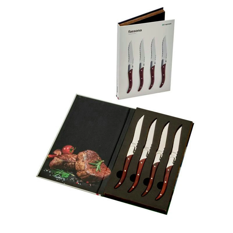 Legnoart FASSONA Steakknivar 4 st. LESK51 by Legnoart color Svart