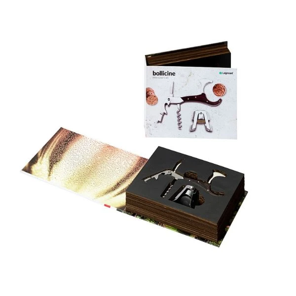 Legnoart BOLLICINE vin- och champagneset 4 i 1 LEGS2 by Legnoart color Svart