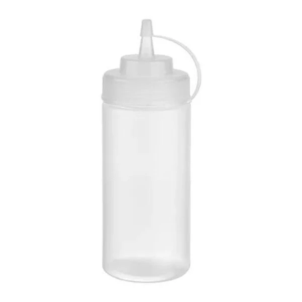 Klämflaska med pip klar 49 cl 22040093 by APS color Helder