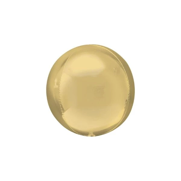 Folieballong ORBZ - Vitguld Klot 1 st (utan förpackning) 4186999 by Godan color Svart