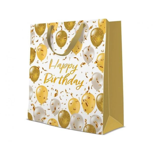 Presentpåse PAW Elegant Ballons 26,5x13x33,5 cm AGB1023505 by Godan color Svart