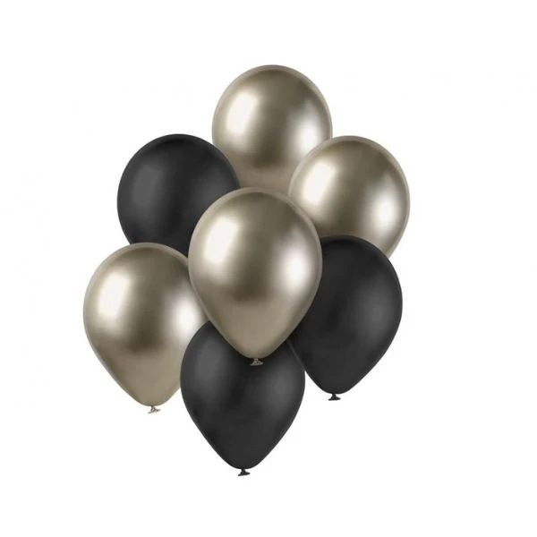 Ballongbukett B&C prosecco-svart 7 st BB-PRC7 by Godan color Svart