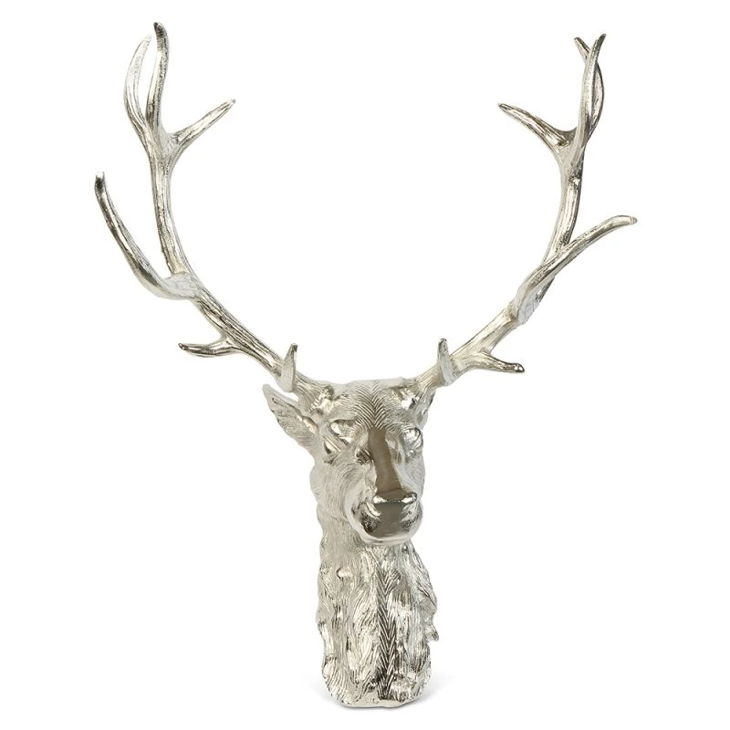 Stort Vägghängt Hjorthuvud Med Horn - Silver RDR-WDEC by Culinary Concepts color Svart