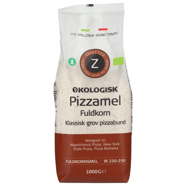 Zelected EKO Pizzamjöl Fullkorn 1 kg 11396 by Zelected color Svart