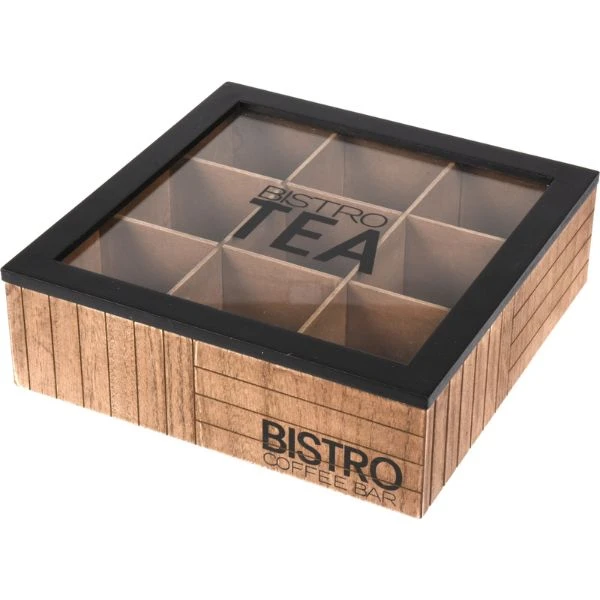 Tebox Bistro 24x24x7,5 cm HZ1940020 by Koop color Bruin