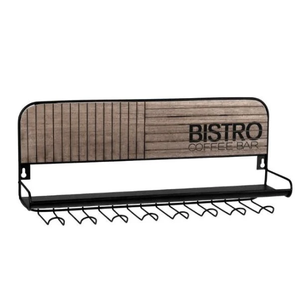 Muggställ "Bistro" 48x12x20 cm HZ1940040 by Koop color Bruin