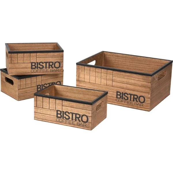 Förvaringsset "Bistro" 29x22x13,5cm HZ1940120 by Koop color Bruin