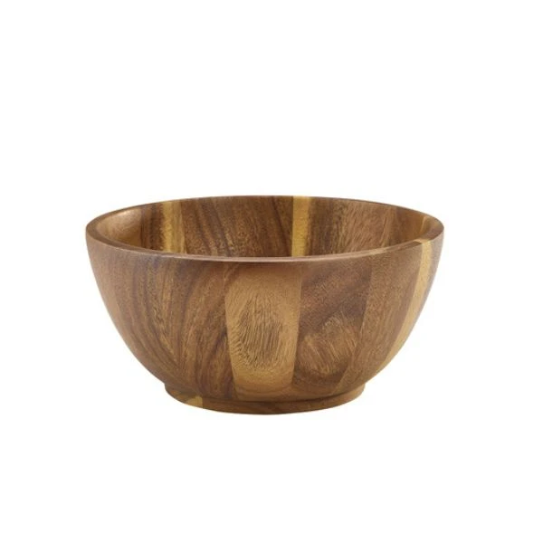 Akaciaträ Skål 25Dia x 12cm Genware WBWL25 by Genware color Svart