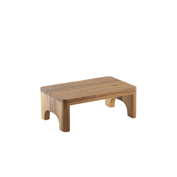 Genware Akaciaträ Buffet Riser GN 1/2 15cm (H) RSR-WGN12 by Genware color Svart