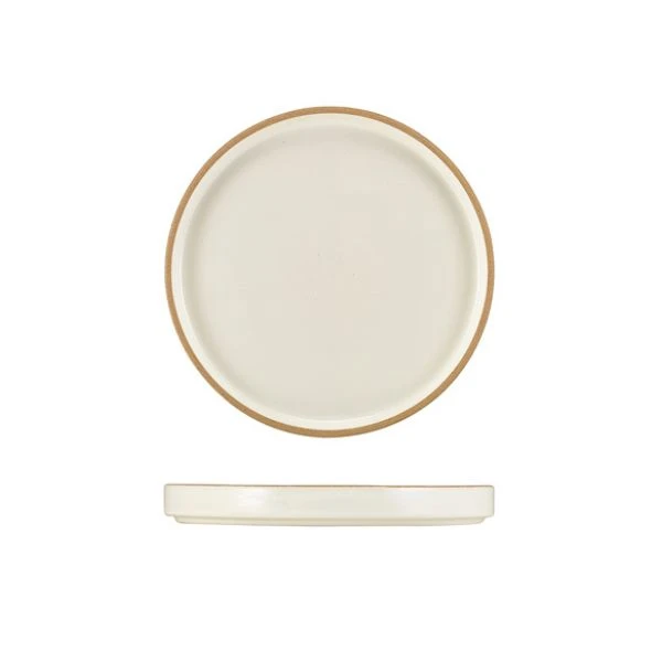 GenWare Kava Vit Presentationstallrik i Stengods 18 cm LP-KW18 by Genware color Svart