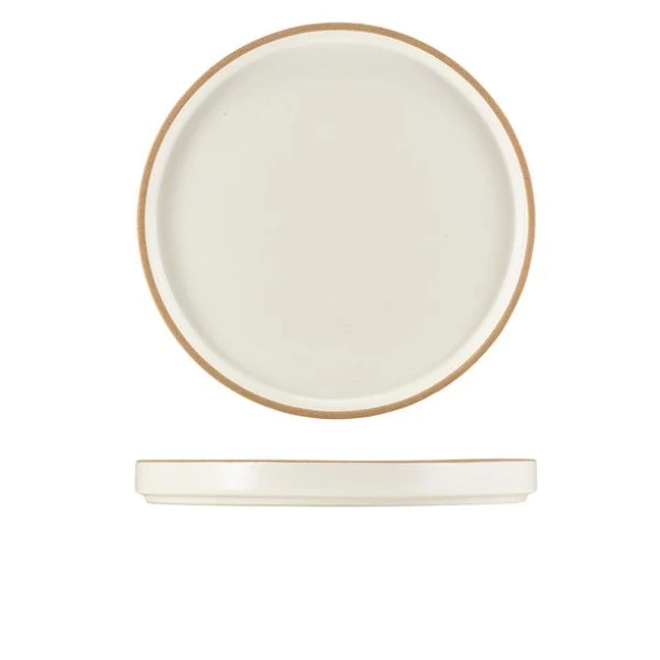 GenWare Kava Vit Stengods Presentationstallrik 25 cm LP-KW25 by Genware color Svart