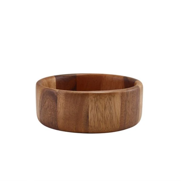 Akaciaträskål med raka sidor från GenWare 16 cm WBWLS16 by Genware color Svart