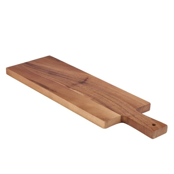 Genware Serveringsbräda i Akaciaträ 50 x 15 x 2 cm WPB5015 by Genware color Svart