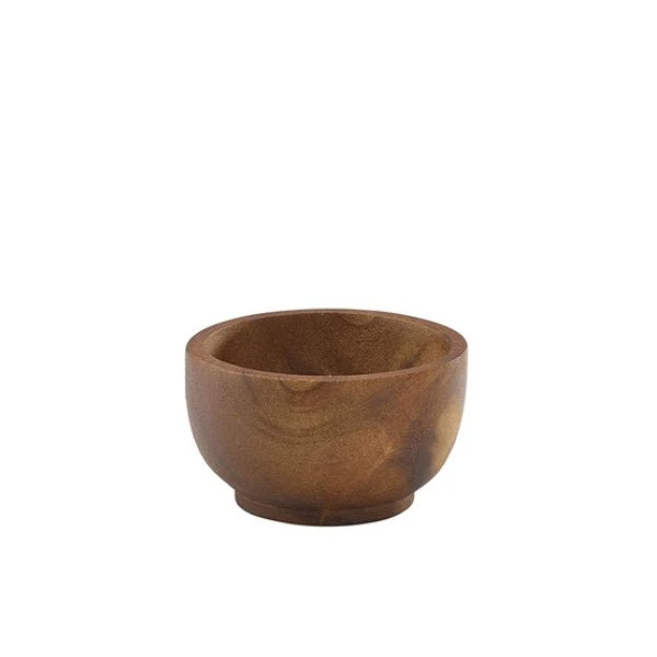 Dipskål i Akaciaträ 6 cl Genware WDP6 by Genware color Svart