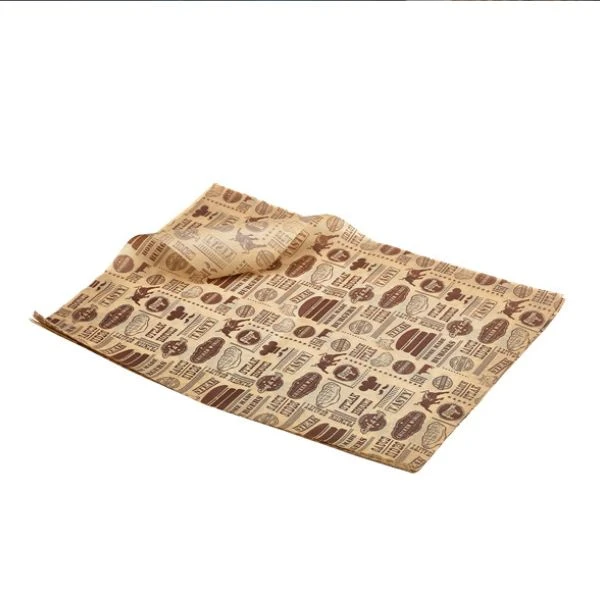 Fettavvisande papper med Steak House-design 25 x 35 cm Genware PN1487SH by Genware color Svart