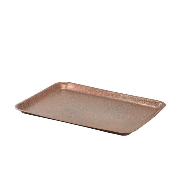 Galvaniserad Stålbricka 31,5x21,5x2 cm Hamrad Koppar Genware GST3121C by Genware color Svart