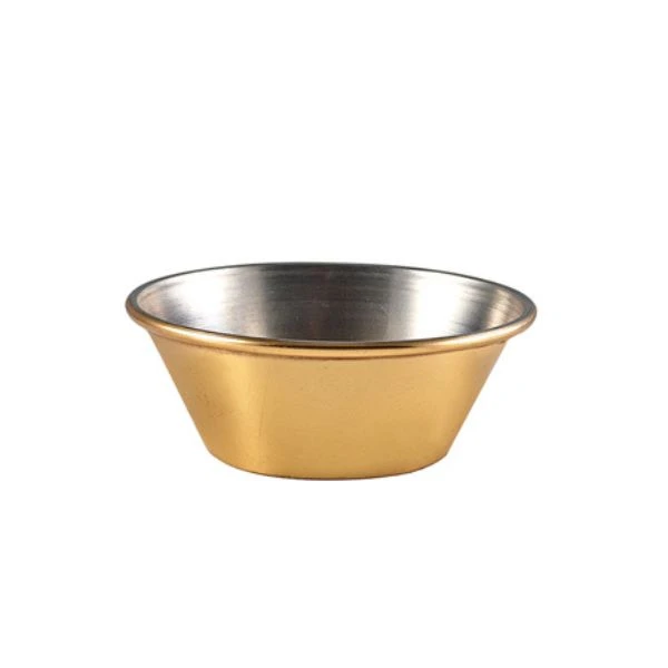 GenWare Förgylld Ramekin 43 ml / 1,5 oz RAMST115GD by Genware color Svart