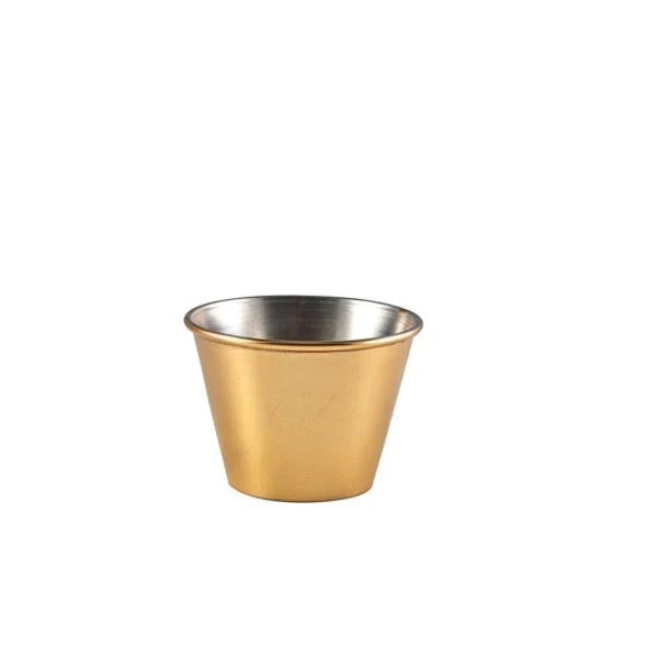 GenWare Förgylld Ramekin 71 ml / 2,5 oz RAMST2GD by Genware color Svart