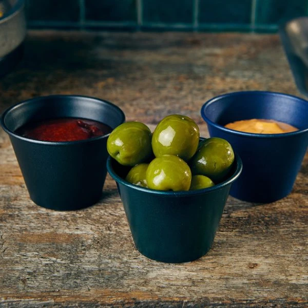 Metallic Green Ramekin 71ml/2.5oz från GenWare RAMST2MTGR by Genware color Svart