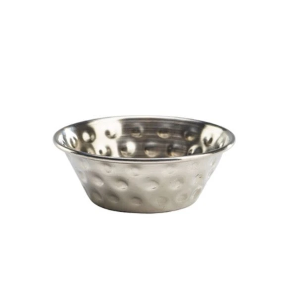 Ramekin i hamrat rostfritt stål 43 ml/1,5 oz Genware RAMSTH115 by Genware color Svart