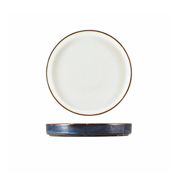 Terra Aqua Blå Tvåtonad Presentationstallrik 21cm Genware PRT-PBL21 by Genware color Svart