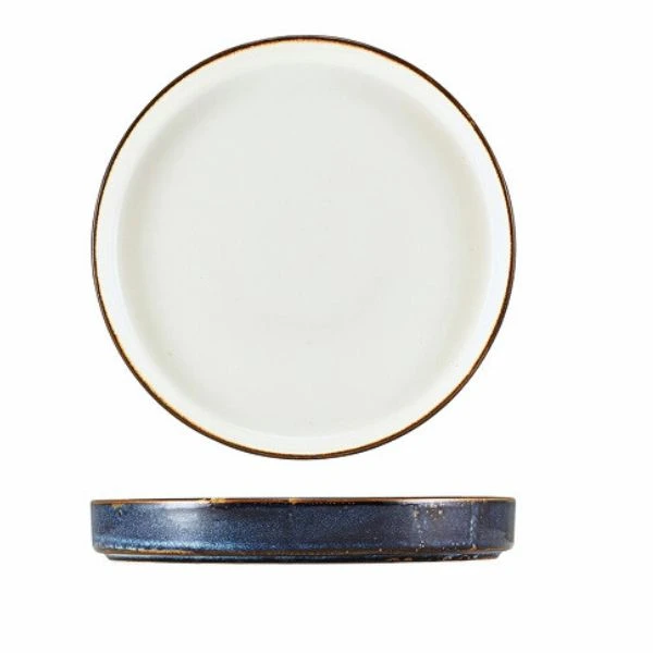 Terra Aqua Blå Tvåtonad Presentationstallrik 26cm Genware PRT-PBL26 by Genware color Svart