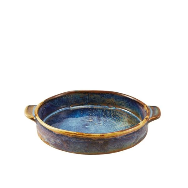 Terra Aqua Blå Rund Skål med Öron 14,6 cm Genware RD-PBL15 by Genware color Svart