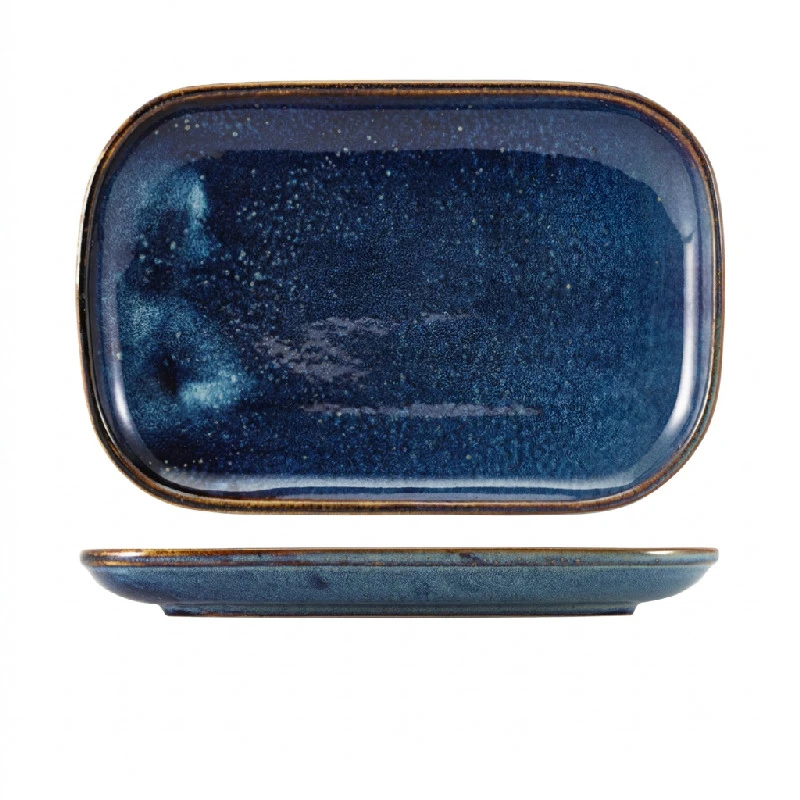 Terra Aqua Blå Rektangulär Tallrik 29 x 19,5 cm Genware RP-PBL29 by Genware color Svart