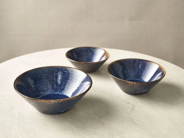 Terra Aqua Blå Konisk Skål 16cm Genware CN-PBL16 by Genware color Svart