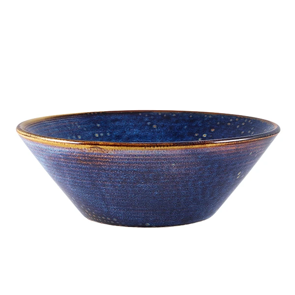 Terra Aqua Blå Konisk Skål 19,5 cm Genware CN-PBL19 by Genware color Svart