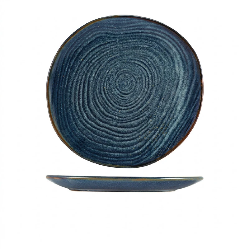 Terra Aqua Blå Organisk Tallrik 28,5 cm Genware CP-PBLG28 by Genware color Svart