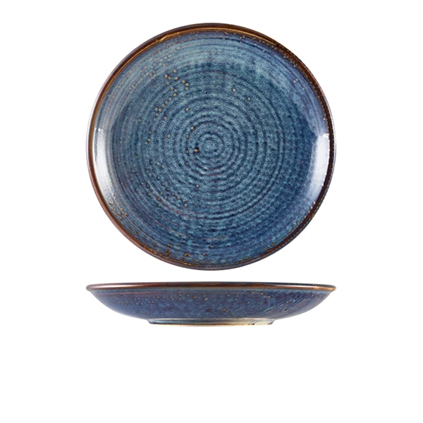 Terra Aqua Blå Djup Coupetallrik 25 cm Genware DC-PBL25 by Genware color Svart