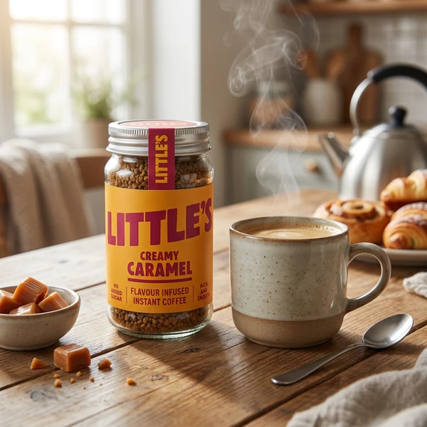 Snabbkaffe med krämig karamellsmak 50g Littles 71079214 by Littles color Svart