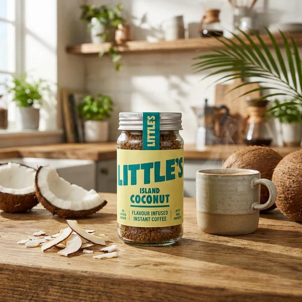 Snabbkaffe med kokossmak 50g Littles 71079220 by Littles color Svart