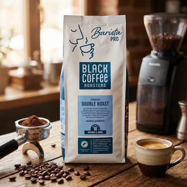 BCR PRO Double Roast Espresso Hela kaffebönor 1 kg 404101001 by Black Coffee Roaster color Svart