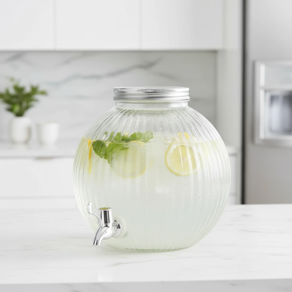 Dryckesdispenser glas 5,5L CD1200180 by Koop color Helder