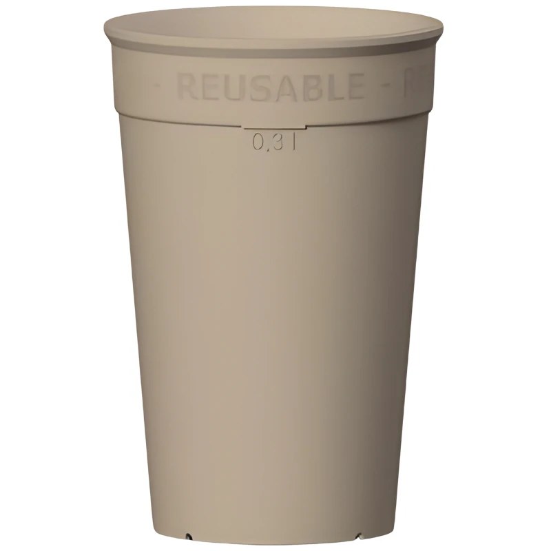 Kaffekopp To-Go 30 cl - Mokkafärgad 400201-PP MOCCA by GLASS4EVER color Svart