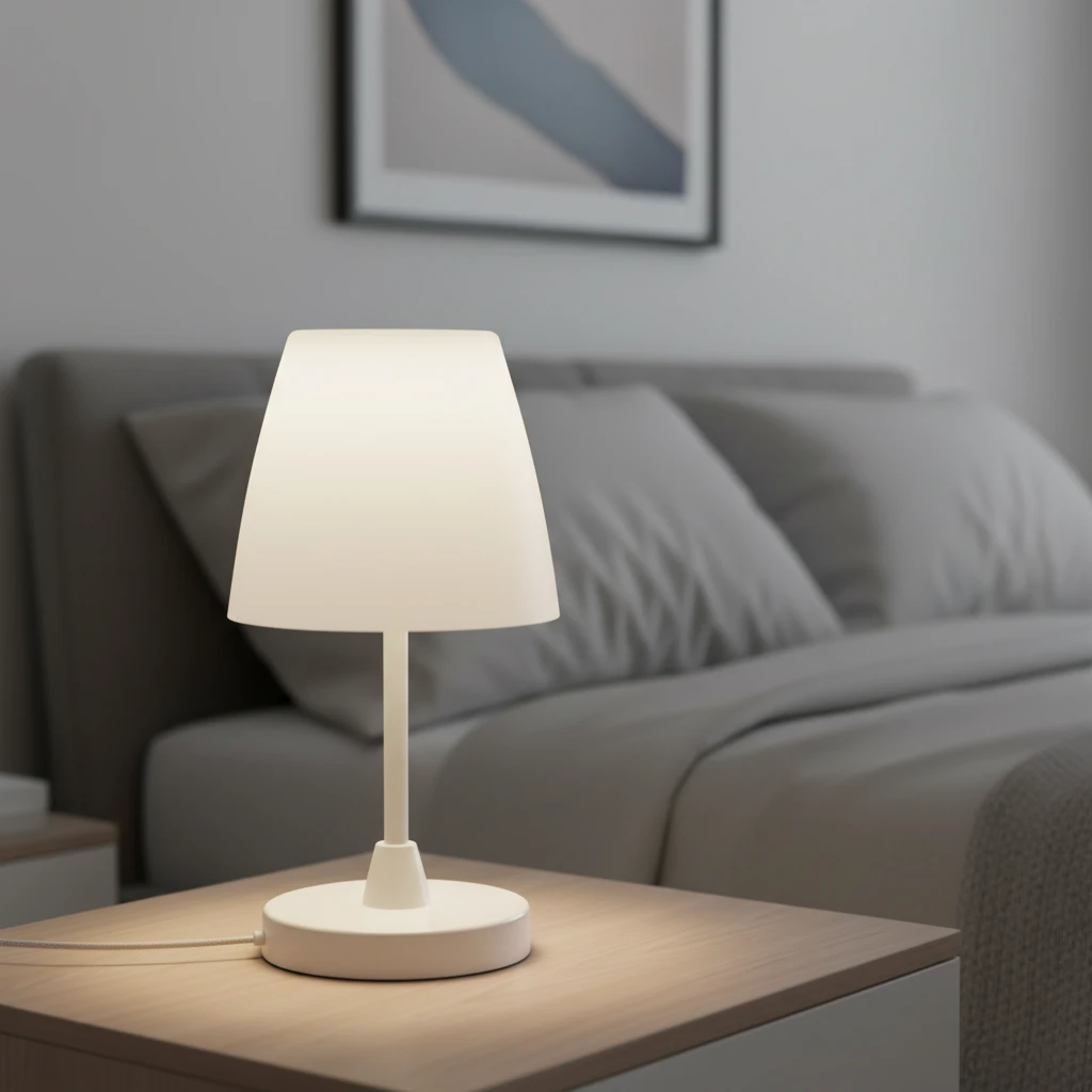 Bordslampa LED Ø13 x H30 cm C46000510 by Koop color Vit