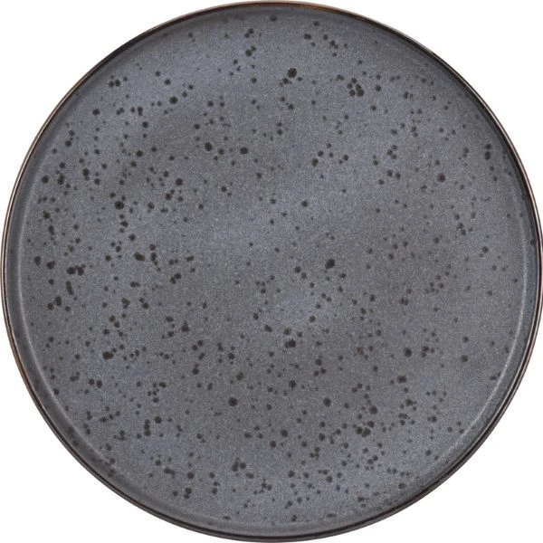 Tallrik stengods 27 cm svart Q75600360 by Koop color Svart