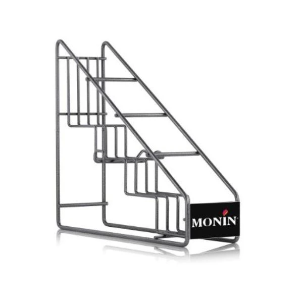 Monin Display Rack – sirapsställ för 4 flaskor 100024 by MONIN color Gråmetall