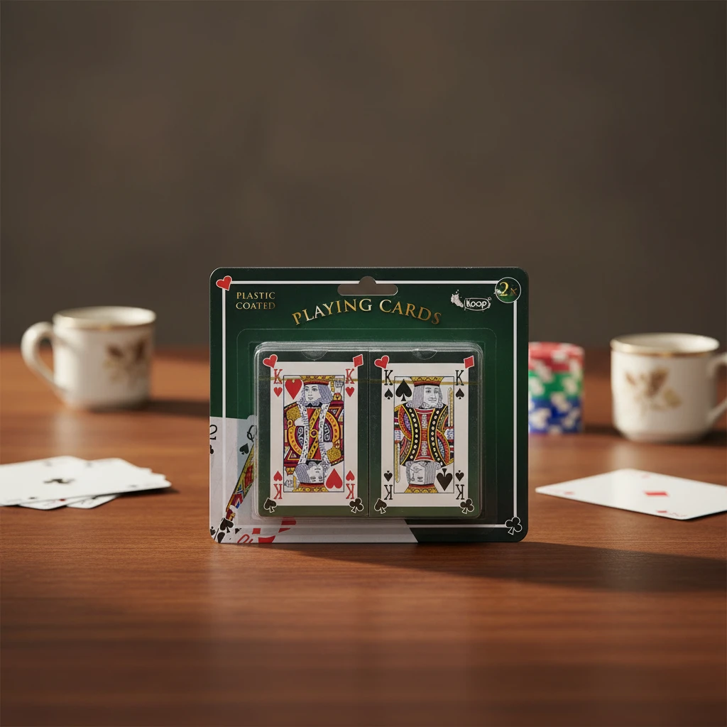 Koop Spelkort 2-pack 4080161 by Koop color Vit