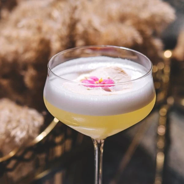  Gin och Citron Cocktail med Cacao Bitters 